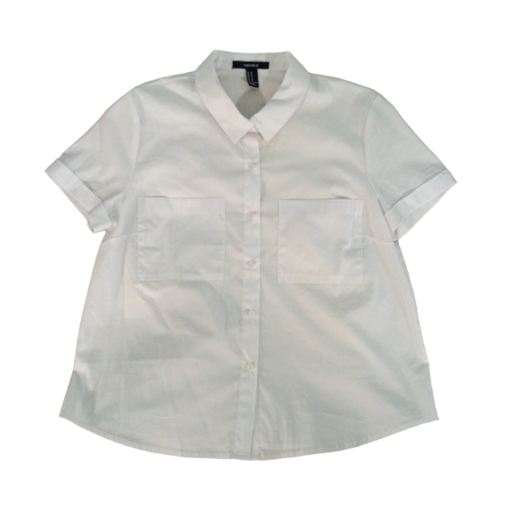 NWOT | Forever 21 Women's Button Down T-shirt | US M - Picture 1 of 4